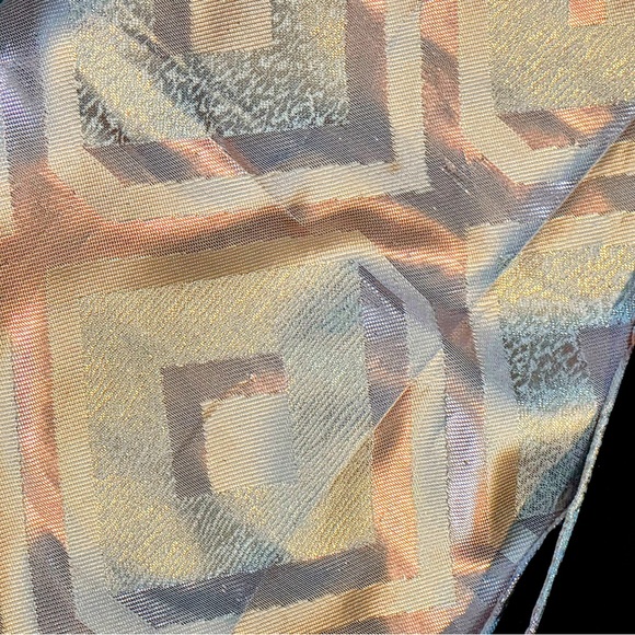 Rose Gold Sequin Mini Dress with Matching Velvet & Lamé Wrap S - Picture 5 of 6